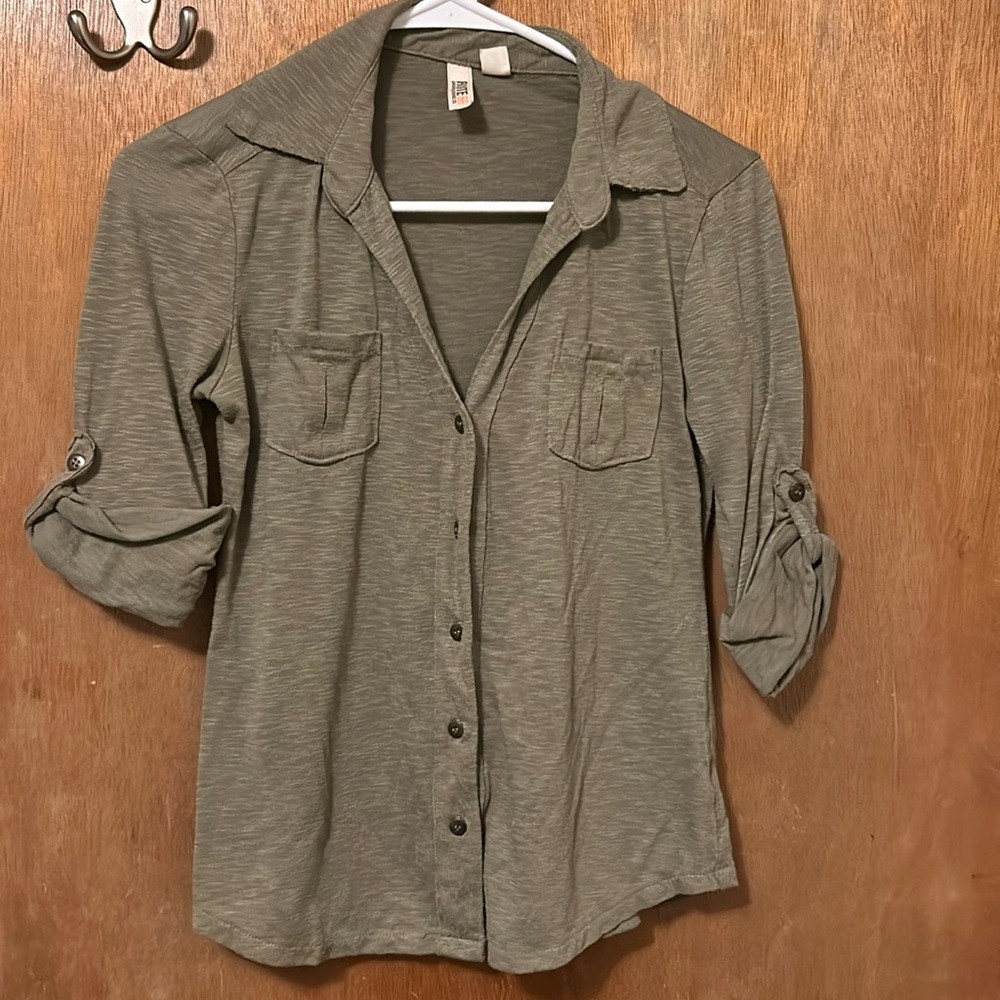 Route 66 3/4 sleeve button up